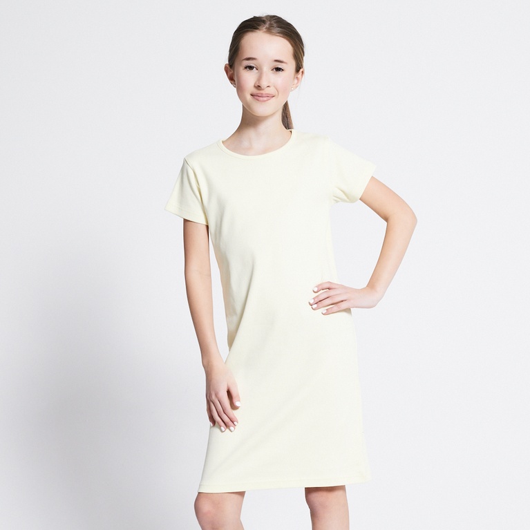 Ribbed knit dress "Admira" Light Yellow